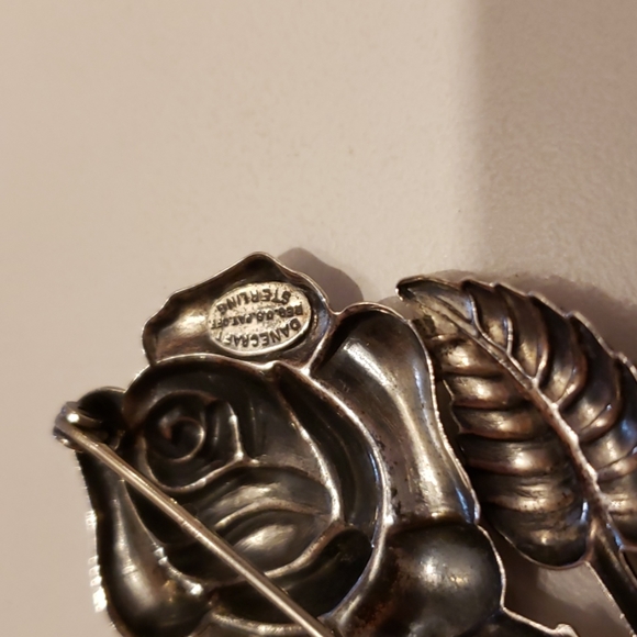 Jewelry Antique Sterling Silver Rose Pin Poshmark